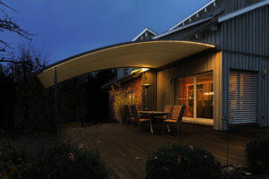 WAREMA Perea P40 - Pergola-Markise - Gebogen LED beleuchtet