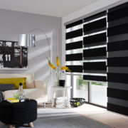Doppelrollo im Wohnzimmer