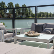 Verano Glastrennwand - Loggia Sitzgruppe