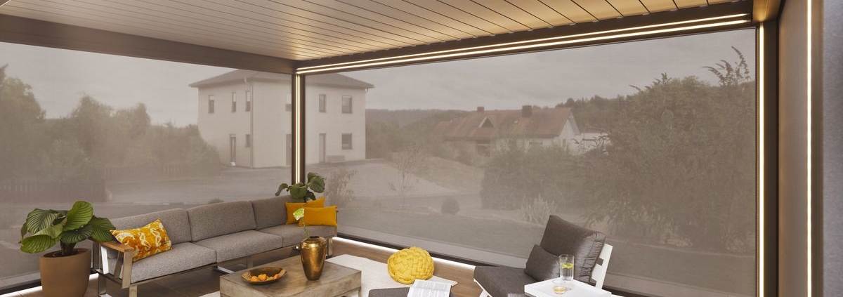 Warema Lamaxa - Terrasse Innenansicht Geschlossen
