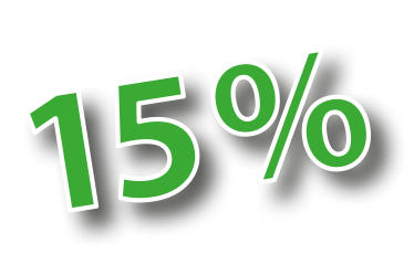 Frühling 15%